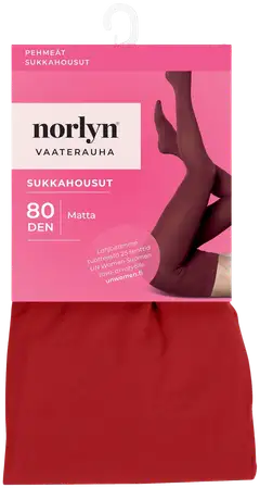 Norlyn naisten sukkahousut 80den A41652 - Red chilli - 1
