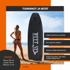 Deep Sea SUP-lautasetti XXL, musta - 4