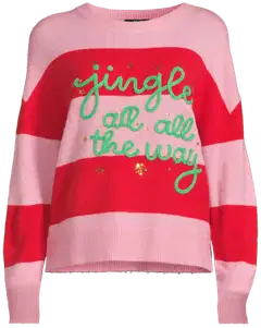House naisten jouluneule Jingle 213HX42610 - Pink&red - 2