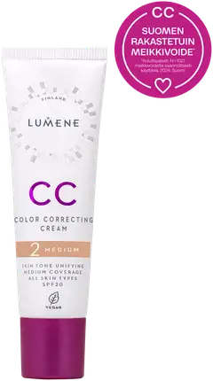 Lumene CC Color Correcting Meikkivoide SK20 2 Medium 30 ml - 1