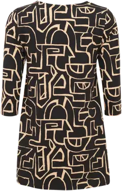 RATIA® N.trikootunika Pisara Kartta - Musta/hiekka - 2