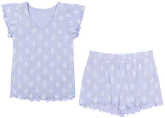 TEX naisten shortsipyjama I982698 - PURPLE LIGHT - 1