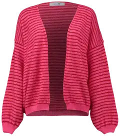 Hailys naisten neuletakki Ir44ina - pink/red stripe - 1