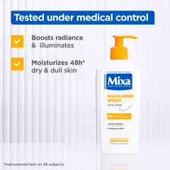 Mixa Niacinamide Brigh Vartalovoide Vartalovoide kuivalle ja samealle iholle 250ml - 3