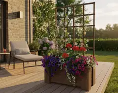 Miljöörakennus köynnösritilälaatikko harmaa - 4