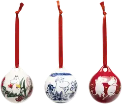 Moomin Arabia Finland vuosipallo Muumi 50 mm, 3kpl - 1