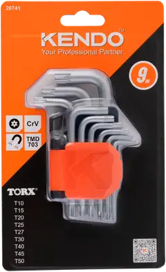 Kendo 9-osainen torx-avainsarja - 1