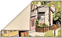 Vallila Naapurusto kynnysmatto 50x80 cm pink - 2