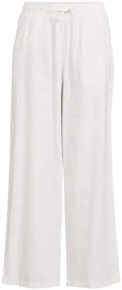 London Fog naisten pellavasekoitehousut 222L261710 - Cloud dancer - 2