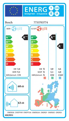 Bosch Climate 7100 35-he ilmalämpöpumppu valkoinen asennettuna - 6