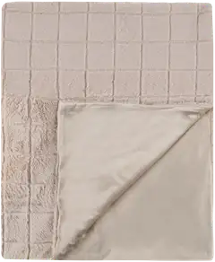 House huopa Check fur 130x170 cm beige - 1