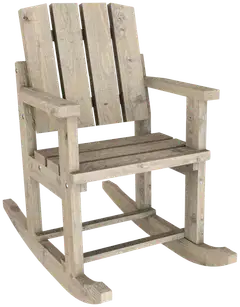 Jämäkkä keinutuoli, vaalean harmaa 89x117x63cm - 1