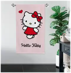 Hello Kitty lasten kylpypyyhe 70x140 cm pinkki - 4