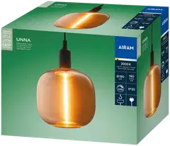 Airam Unna LED riippuvalaisin E27 musta - 2
