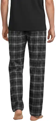 House miesten flanellihousut 191H382615 - BLACK - 3