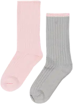 House naisten supersoft-sukat 214H062607 2-pack - Light pink/grey - 1