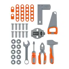 Smoby Black+Decker Bricolo Smart, salkkuun mahtuva, koottava työkalupenkki - 6