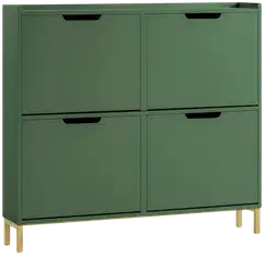 SoBuy kenkäkaappi tummanvihreä FSR100-SY - 2