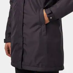 Helly Hansen naisten pitkä kevytvanutakki Westport Ins Coat - Black grape - 8