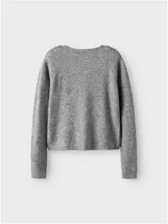 LMTD lasten neule - Light Grey melange - 4