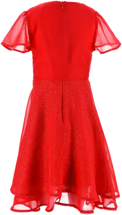 Lasten Frozen mekko, laadukas kangas - RED - 2