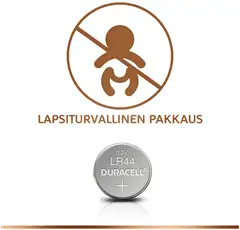 Duracell 2kpl Electonics LR44 nappiparisto - 2