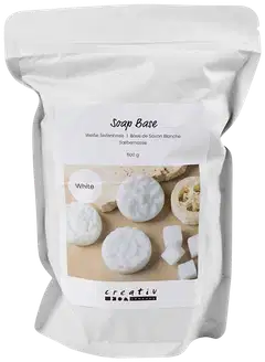 Creativ Company valkoinen saippuamassa, rakeita, 500 g - 1