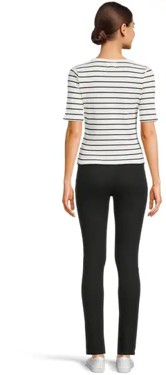 WKLY. naisten trikoopusero 213W030124 - White/Black Stripe - 3