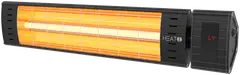 HEAT1 ECO Terassilämmitin Pro-line seinäasennus 2300W kaukosäätimellä, musta - 1