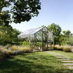 Kreative Gartentechnik kasvihuone Ortasia III 9,59 m2 antrasiitinharmaa lasi - 3