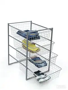 House koripaketti 4 koria 53,5x44x69,5 cm harmaa - 2