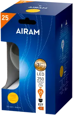 Airam Led pallokupu G95 827 250lm E27 FIL - 2