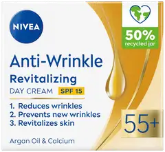 NIVEA 50ml Anti-Wrinkle + Revitalizing Day Care 55+ -päivävoide - 1