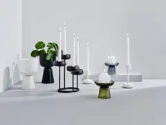 Iittala Nappula kynttilänjalka 107mm valkoinen - 2