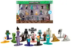 Jada Minecraft keräilyhahmot, 4 cm, metallia (die-cast), 18 kpl/pakkaus - 1