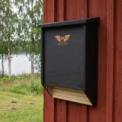 WildYard Big Bat Box lepakkopönttö, 2 kammiota, setripuu, musta - 5