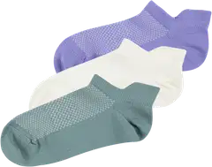 Danskin naisten treenisukat 545DNO2401 3-pack - Green/lilac/off-white - 1