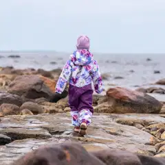 HC Outwear lasten vedenpitävä toppahaalari Kia - Dark Purple - 3