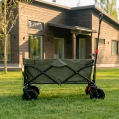 Fornorth puutarhakärry 115x61x105cm 100kg, oliivi - 4