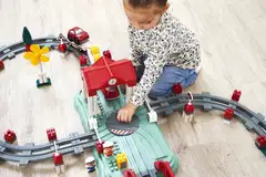 Ecoiffier - Abrick - Taajamajunarata -leikkisetti - 12