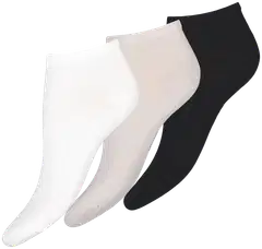 Vogue naisten sukat Bamboo Sneaker 3-pack - Caffe latte - 1