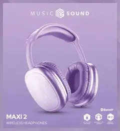 MusicSound Bluetooth sankakuulokkeet Maxi 2 violetti - 2