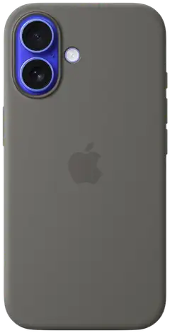 Apple iPhone 16 silikoni suojakuori  - Stone Gray - 1