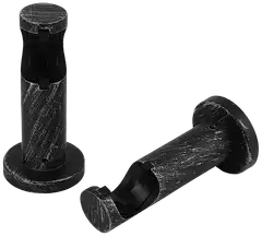 Ihanin verhotangon click-kannakkeet mustakulta 28mm 2kpl/pss - 1