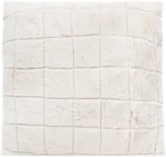 House sisustustyyny Check fur 45x45 cm beige - 1