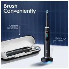 Oral-B iO 9 Black & Rose sähköhammasharjat, 3 vaihtoharjaa, 1 lataava matkakotelo - 9