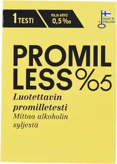 Promilless promilletesti kertakäyttötesti 0,5 1kpl - 1