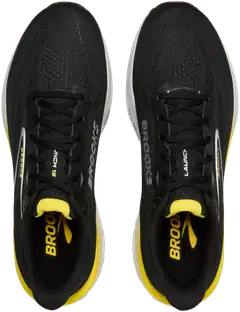 Brooks miesten juoksukengät Launch 12 - Black/Cyber Yellow/Oyster - 6
