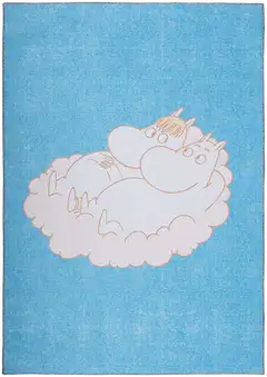 ihankotona matto Unelmia-muumimatto 120x170 cm sininen - 1