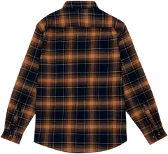 House miesten ruudullinen flanellipaita 194H282508 - Rusty orange-blue-yellow check - 2